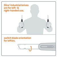 Slice 10560 Auto-Retractable Industrial Knife Black/Green - HandyProducts.co.uk