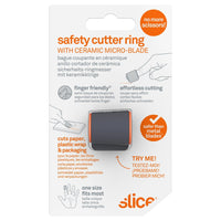 Slice 10583 Safety Cutter Ring Black/Orange - HandyProducts.co.uk