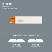 Slice 10585 Manual Carton Cutter Grey/Orange - HandyProducts.co.uk