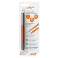 Slice 10589 Craft Knife with Safety Cap Grey/Orange - HandyProducts.co.uk