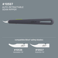 Slice 10597 Auto-Retractable Seam Ripper Black - HandyProducts.co.uk