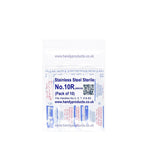 Swann Morton No 10R Sterile Stainless Steel Blades 0390 (Pack of 10) - HandyProducts.co.uk