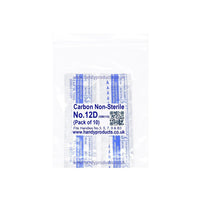 Swann Morton No 12D Non Sterile Carbon Steel Blades 0118 (Pack of 10) - HandyProducts.co.uk