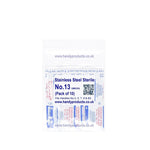 Swann Morton No 13 Sterile Stainless Steel Blades 0339 (Pack of 10) - HandyProducts.co.uk