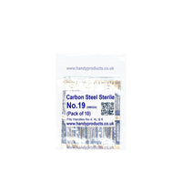 Swann Morton No 14 Sterile Carbon Steel Blades 0219 (Pack of 10) - HandyProducts.co.uk