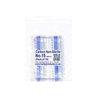 Swann Morton No 15 Non Sterile Carbon Steel Blades 0105 (Pack of 10) - HandyProducts.co.uk