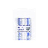 Swann Morton No 15 Non Sterile Carbon Steel Blades 0105 (Pack of 10) - HandyProducts.co.uk