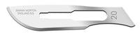 Swann Morton No 20 Sterile Carbon Steel Blades 0206 (Pack of 100) - HandyProducts.co.uk