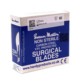 Swann Morton No 22A Non Sterile Carbon Steel Blades 0109 (Pack of 100) - HandyProducts.co.uk