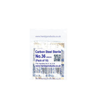 Swann Morton No 36 Sterile Carbon Steel Blades 0236 (Pack of 10) - HandyProducts.co.uk