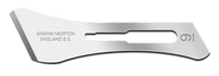 Swann Morton No 9 Sterile Stainless Steel Blades 0317 (Pack of 100) - HandyProducts.co.uk