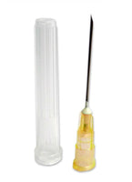 Terumo Hypodermic Needle 20G x 1" (0.9 x 25 mm) Yellow TUAN-2025R (Pack of 10) - HandyProducts.co.uk